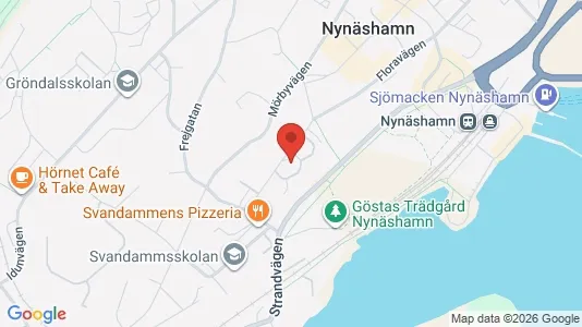 Lägenheter till salu i Nynäshamn - kort over placeringen