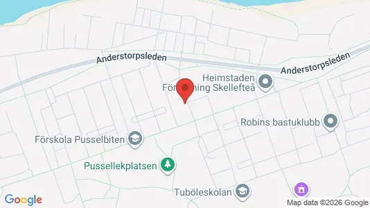 Lägenheter att hyra i Skellefteå - kort over placeringen