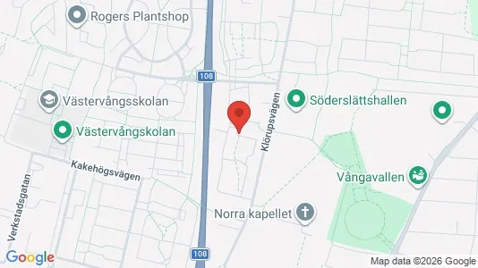 Bostadsrätter till salu i Trelleborg - kort over placeringen