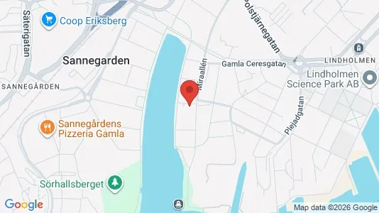 Lägenheter till salu i Lundby - kort over placeringen