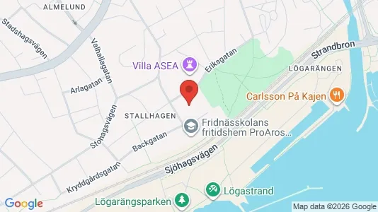 Bostadsrätter till salu i Västerås - kort over placeringen