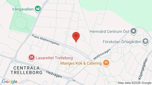 Lägenheter till salu i Trelleborg - kort over placeringen