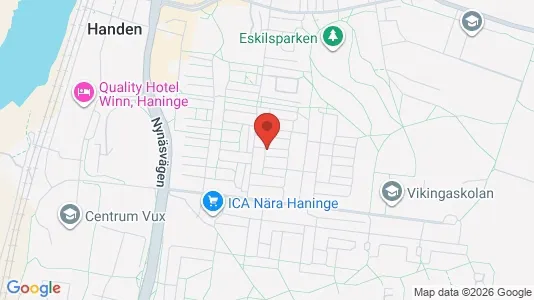 Lägenheter till salu i Haninge - kort over placeringen