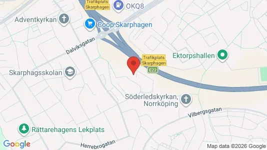 Lägenheter till salu i Norrköping - kort over placeringen