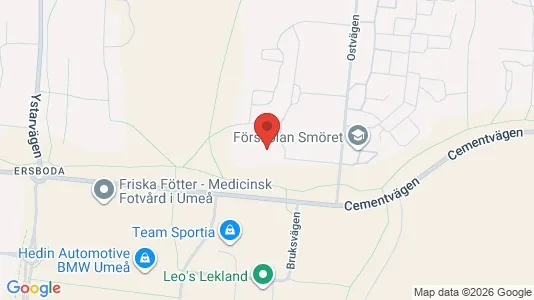 Lägenheter till salu i Umeå - kort over placeringen