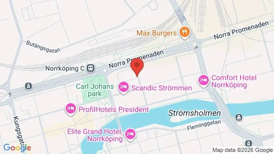 Lägenheter till salu i Norrköping - kort over placeringen