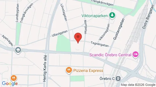 Lägenheter att hyra i Örebro - kort over placeringen