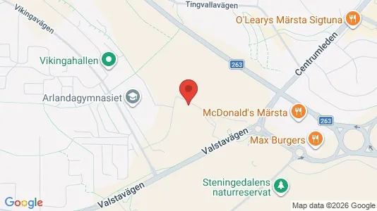 Bostadsrätter till salu i Sigtuna - kort over placeringen