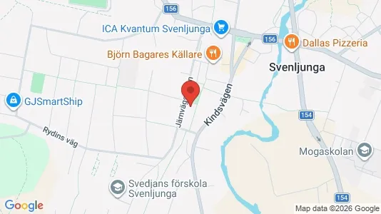 Bostadsrätter till salu i Svenljunga - kort over placeringen