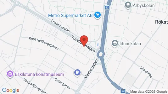 Bostadsrätter till salu i Eskilstuna - kort over placeringen