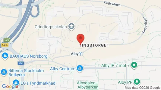 Bostadsrätter till salu i Botkyrka - kort over placeringen