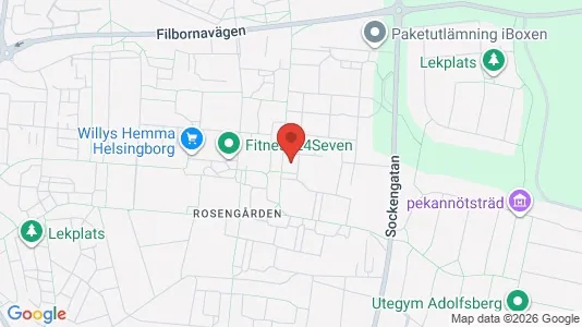 Lägenheter till salu i Helsingborg - kort over placeringen