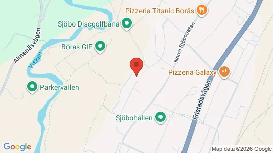 Bostadsrätter till salu i Borås - kort over placeringen