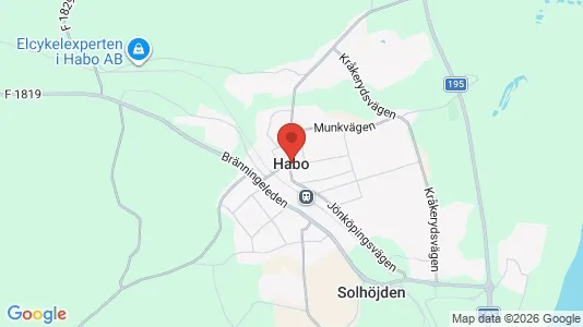 Radhus till salu i Håbo - Bild från Google Street View