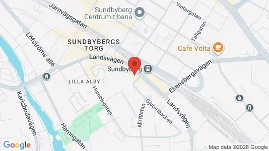 Lägenheter till salu i Sundbyberg - kort over placeringen