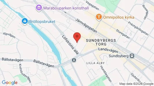 Lägenheter till salu i Sundbyberg - kort over placeringen