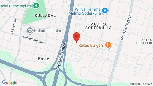 Lägenheter till salu i Fosie - kort over placeringen