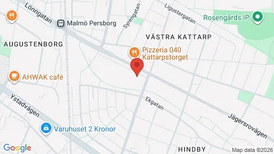 Lägenheter till salu i Rosengård - kort over placeringen