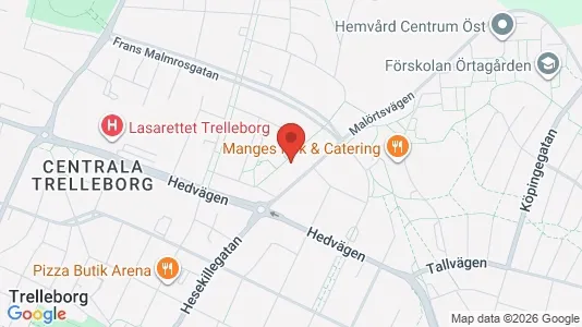 Bostadsrätter till salu i Trelleborg - kort over placeringen