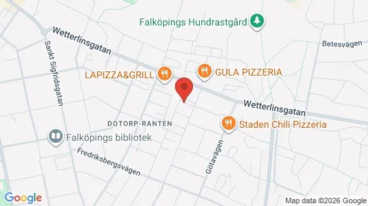 Lägenheter att hyra i Falköping - kort over placeringen