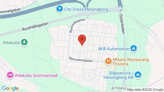 Bostadsrätter till salu i Helsingborg - kort over placeringen