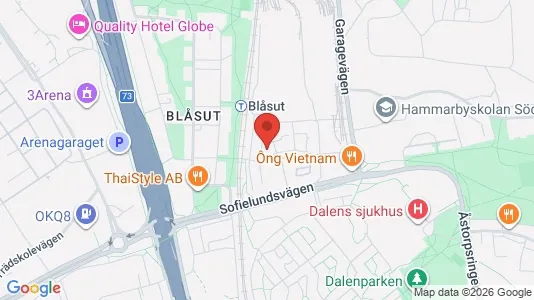 Lägenheter till salu i Söderort - kort over placeringen
