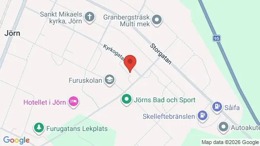 Lägenheter att hyra i Skellefteå - kort over placeringen