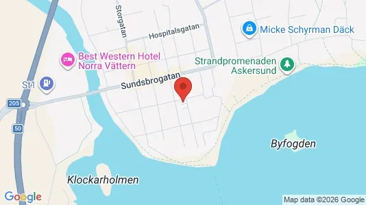 Lägenheter till salu i Askersund - kort over placeringen