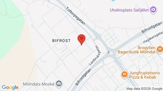 Lägenheter till salu i Mölndal - kort over placeringen
