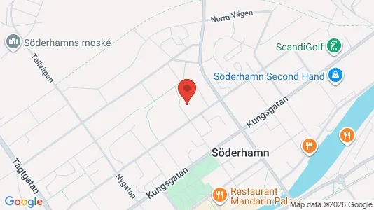 Bostadsrätter till salu i Söderhamn - kort over placeringen