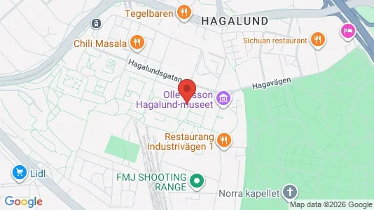Bostadsrätter till salu i Solna - kort over placeringen