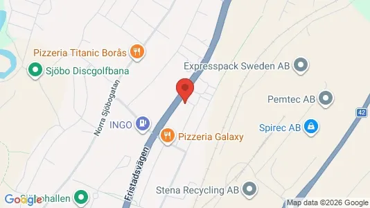 Lägenheter till salu i Borås - kort over placeringen