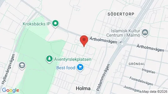 Lägenheter till salu i Fosie - kort over placeringen