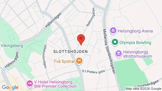 Lägenheter till salu i Helsingborg - kort over placeringen