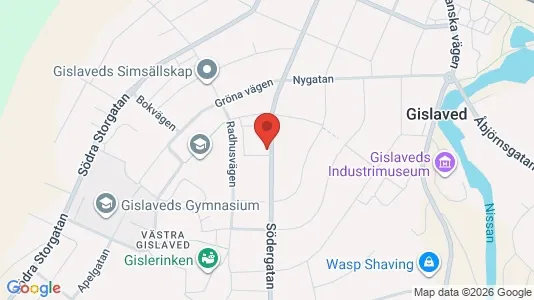 Lägenheter till salu i Gislaved - kort over placeringen