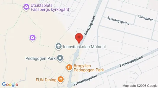 Lägenheter till salu i Mölndal - kort over placeringen