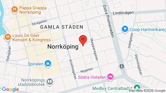 Lägenheter att hyra i Norrköping - kort over placeringen