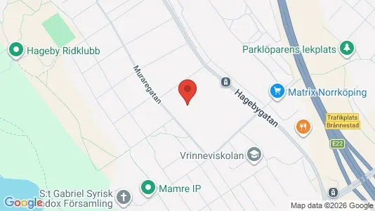 Lägenheter att hyra i Norrköping - kort over placeringen