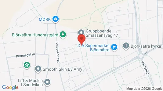 Lägenheter att hyra i Sandviken - kort over placeringen