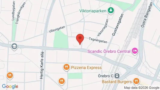 Lägenheter att hyra i Örebro - kort over placeringen