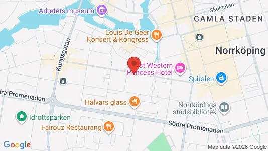 Lägenheter att hyra i Norrköping - kort over placeringen