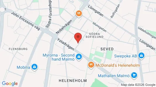 Lägenheter till salu i Malmö Centrum - kort over placeringen