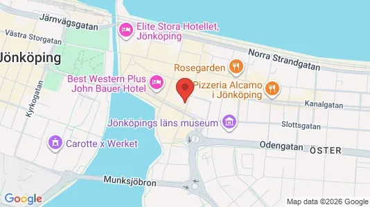 Lägenheter att hyra i Jönköping - kort over placeringen
