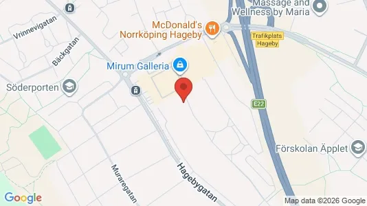 Lägenheter att hyra i Norrköping - kort over placeringen