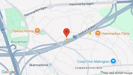 Lägenheter till salu i Söderort - kort over placeringen
