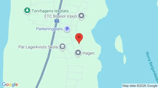 Lägenheter till salu i Växjö - kort over placeringen