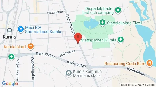 Bostadsrätter till salu i Kumla - kort over placeringen