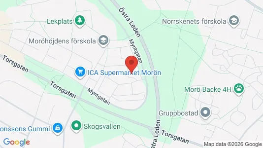 Bostadsrätter till salu i Skellefteå - kort over placeringen