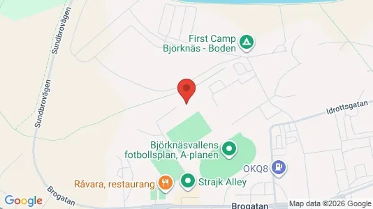 Lägenheter att hyra i Boden - kort over placeringen