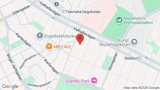 Bostadsrätter till salu i Östermalm - kort over placeringen